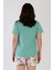 Pamuklu Kadın Büyük Beden Kısa Kol Şortlu Pijama Takım 4