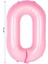 Folyo Balon Rakam Helyum Balon 76 cm Pembe Renk 1