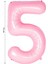 Folyo Balon Rakam Helyum Balon 76 cm Pembe Renk 1