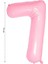 Folyo Balon Rakam Helyum Balon 76 cm Pembe Renk 1