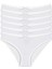 Yıldız 6'lı Bayan Likralı Çizgili Kaşkorse Bikini Külot Q3550 2