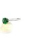 Sky Diamond Green creative rubies 925ayar gümüş tek taş yüzük 3