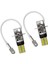 H1 Stili H3 2 Parça H3 24 LED Ampul Süper Parlak Hmd Araba Sis Farları Sürüş Gündüz Çalışan Lamba Araba Ampulleri Dc 12V 6500K Araba H3 Beyaz Işık (Yurt Dışından) 2