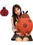 Sevimli Yastık Peluş Uğur Böceği Dolması Hayvan Eşyaları Uğur Böceği Peluş Yastık Oyuncaklar Kawaii Yumuşak Lady Beetle Yastık Sarılma Dolması Uğur Böceği Çocuklar Için Hediye Ev D (Yurt Dışından) 1