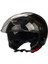 FR-612 Black Yarım Güneş Vizörlü Kask 1