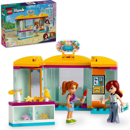 LEGO® Friends Minik Aksesuar Mağazası 42608 - 6 Yaş ve Üzeri Çocuklar için Paisley ve Candi Minifigürü İçeren Yaratıcı Oyuncak Yapım Seti (129 Parça)