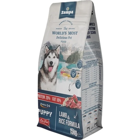 Zampa Dog Kuzu Etli /pirinçli Yavru Köpek Maması 15 kg