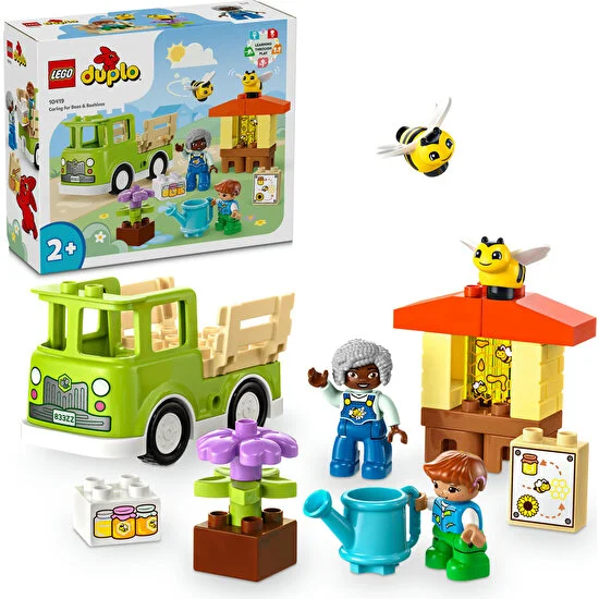 LEGO® DUPLO® Kasabası Arıların ve Arı Kovanlarının Bakımı 10419 - 2 Yaş ve Üzeri Çocuklar için Eğitici Oyuncak Yapım Seti (22 Parça)