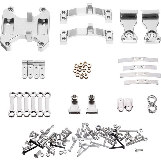 Pont Et Essieux Métal Pour B16 B36 FY004 – Accessoires De Mise à Niveau Pour Voiture RC 1/16, Gris Titane, Résistants