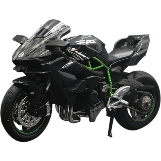 Internet 1:12 H2 R Motosiklet Döküm Alaşım Model Oyuncak Siyah Ninja H2R Motosiklet Ayrılabilir Koleksiyon Siyah (Yurt Dışından)