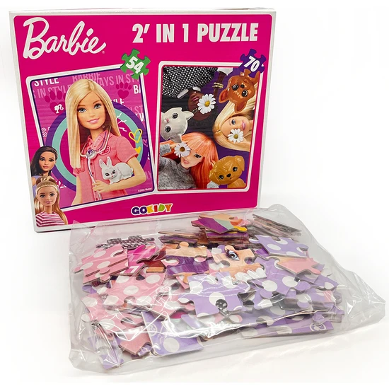 Gokidy Barbie 2' In 1 Puzzle