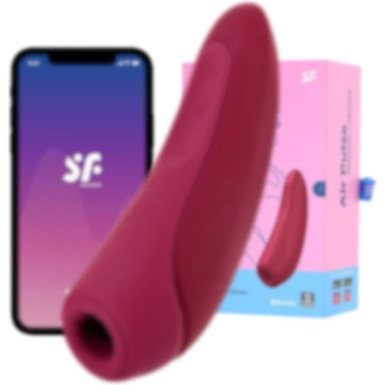 Satisfyer Curvy Telefon Kontrollü Klitoris Emiş ve Vibrations Özellikli Vibratör