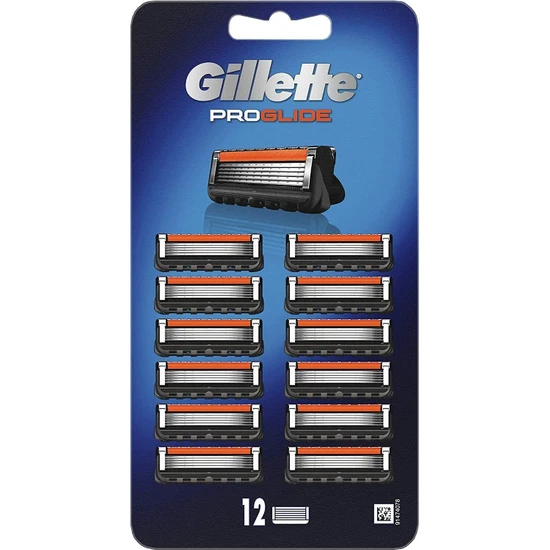 Gillette Fusion5 Proglide Yedek Erkek Tıraş Bıçağı 12'li