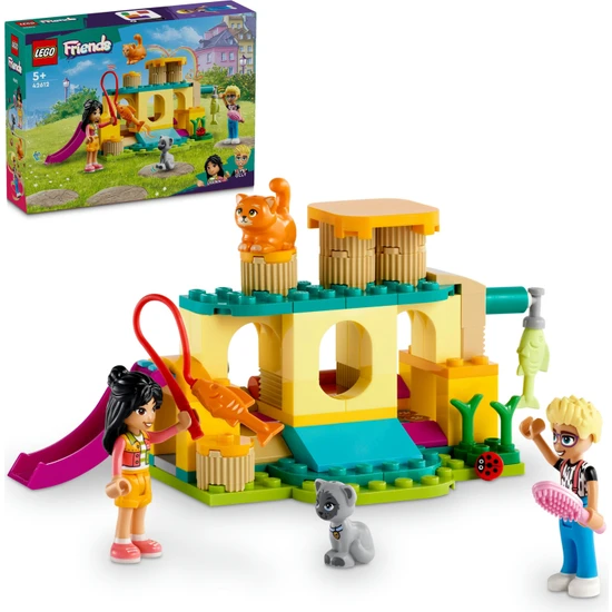 LEGO® Friends Kedi Oyun Parkı Macerası 42612 - 5 Yaş ve Üzeri Çocuklar için Hayvan Figürleri İçeren Yaratıcı Oyuncak Yapım Seti (87 Parça)