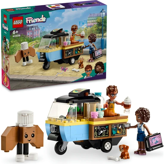 LEGO® Friends Mobil Pastane 42606 - 6 Yaş ve Üzeri Çocuklar için Aliya Minifigürü İçeren Yaratıcı Oyuncak Yapım Seti (125 Parça)