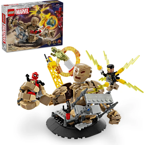 LEGO® Marvel Örümcek Adam Kum Adam#a Karşı: Son Savaş 76280 # 10 Yaş ve Üzeri Süper Kahraman Seven Çocuklar için Yaratıcı Oyuncak Yapım Seti (347 Parça)