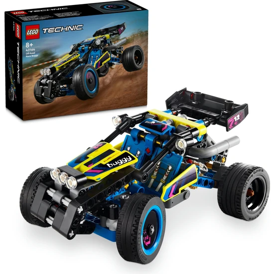 LEGO® Technic Arazi Yarışı Arabası 42164 - 8 Yaş ve Üzeri Çocuklar için Koleksiyonluk Yaratıcı Oyuncak Model Yapım Seti (219 Parça)