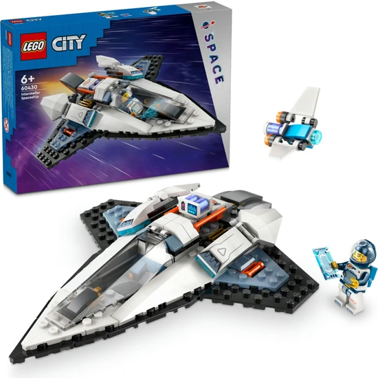 LEGO® City Yıldızlararası Uzay Gemisi 60430 - 6 Yaş ve Üzeri Uzay Meraklısı Çocuklar için Yaratıcı Oyuncak Yapım Seti (240 Parça)