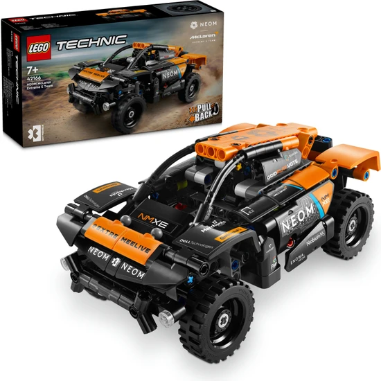 LEGO® Technic NEOM McLaren Extreme E Race Car 42166 - 7 Yaş ve Üzeri Yarış Arabası Seven Çocuklar için Koleksiyonluk Yaratıcı Oyuncak Model Yapım Seti (252 Parça)