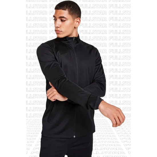 Nike Academy Football Knit Track Suit Black Ince Fit Eşofman Takımı Siyah