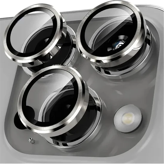 Döfier Apple iPhone 15 Pro Ve 15 Pro Max Uyumlu %100 Safir Çizilmez Kamera Lens Koruyucu