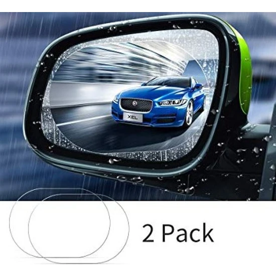 Işık Ticarett Oto Dış Ayna Yağmur Kaydırıcı Film Araba Yan Dikiz Aynası Filmi Buğu Önleyici 2 Adet