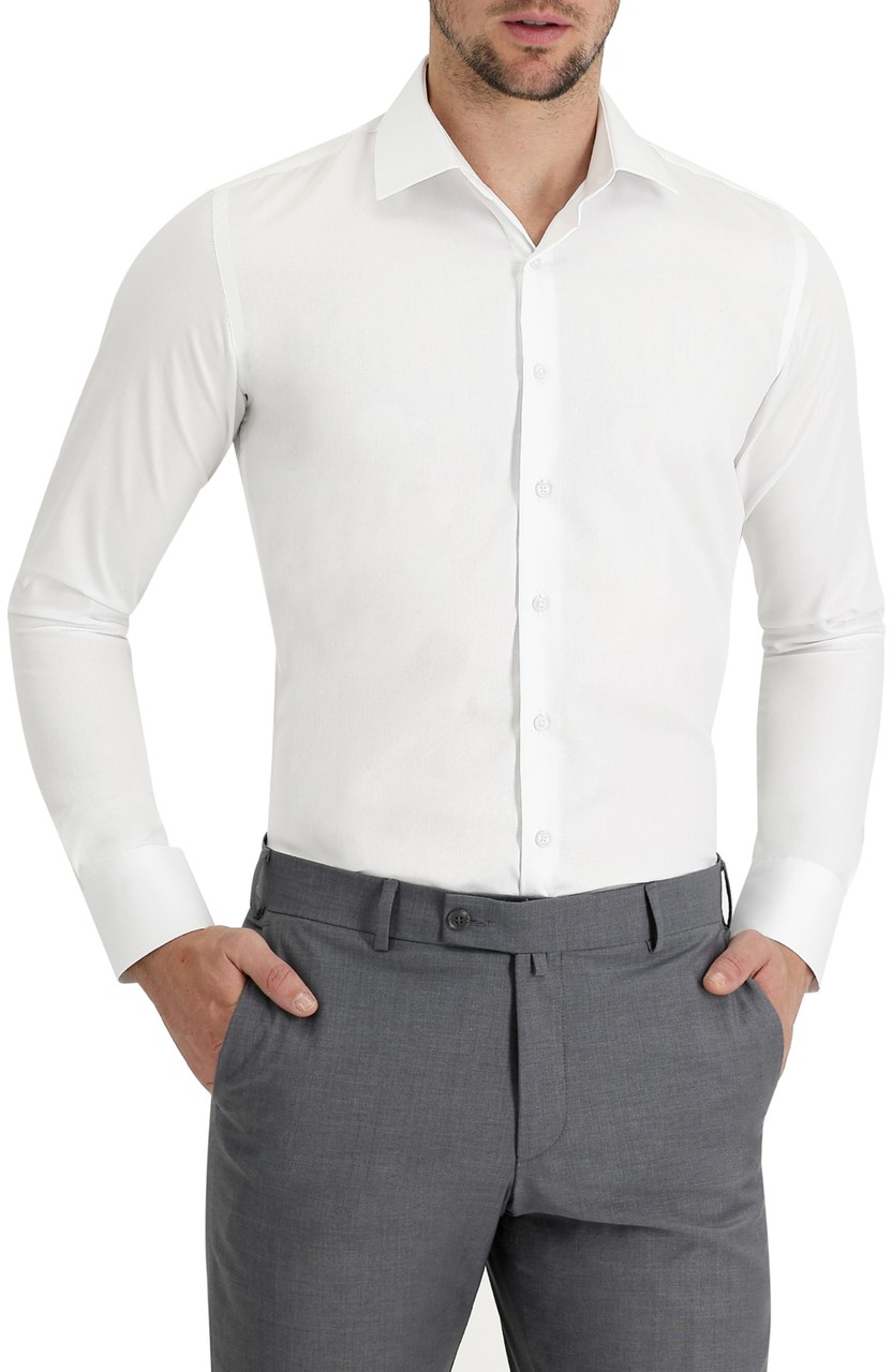 Kiğılı Uzun Kol Slim Fit Non Iron Klasik Pamuklu Gömlek görsel 8