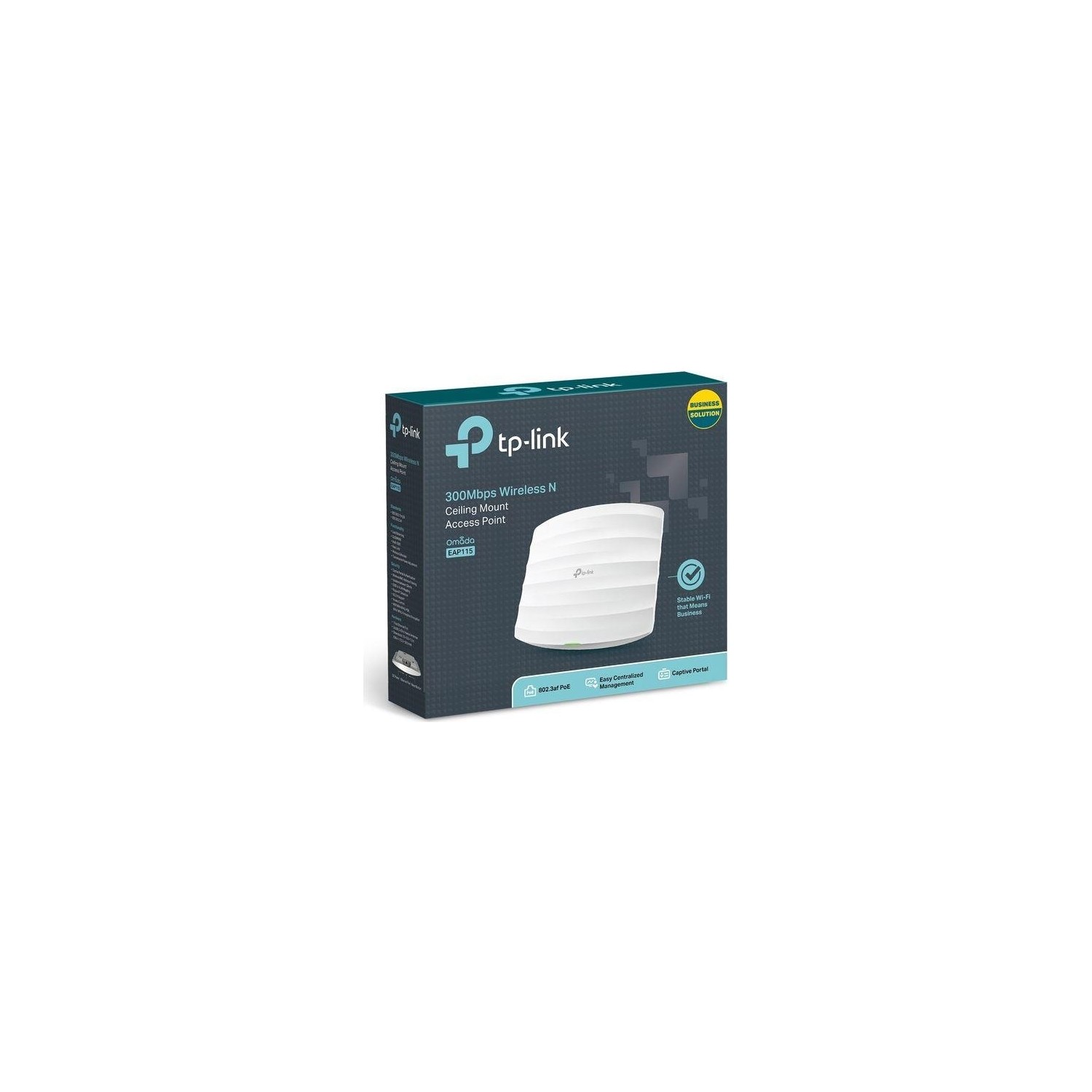 TP-Link EAP115 1 Port 10/100 2.4ghz 300MBPS 2X4DBI Anten Tavan Tipi Access Poınt