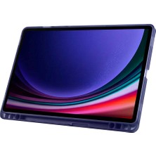 Cepustik Telefon Aksesuarları Galaxy Tab S9 Kılıf Tri Folding Kalem Bölmeli Standlı Kılıf