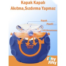 Vagonlife Cocosmile Özel Kutulu 630 ml Pipetli Uzay Temalı Tritan Su Matarası -Boyun Askılı- 3 Farklı Model FFCS0006