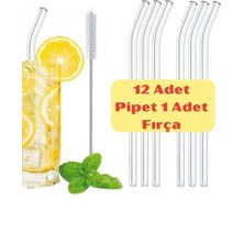 Hy Ticaret 12 Adet- 20CM Boyunda Cam Pipet ve 1 Adet Pipet Temizleme Fırçası Seti 1.kalite 9mm. HY-12PIPET