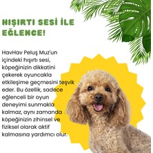 Havhav Köpek Oyuncağı Peluş Muz Toksik Madde Içermeyen Sesli Köpek Oyuncağı Köpek Uyku Arkadaşı