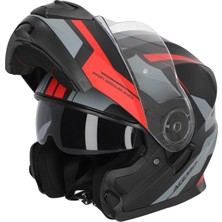 Acerbis Serel 22-06 Kask Siyah Kırmızı