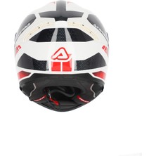 Acerbis Krapon 22-06 Kask Beyaz Kırmızı