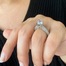 Simurg Jewellery Gümüş Tektaş Yüzük