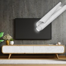 Dekoros Kirli Beyaz Mermer Desenli Yapışkanlı Folyo, Mutfak, Tezgah, Masa, Dolap Kaplama Folyosu, Isıya Dayanıklı, Su Geçirmez, Yapışkan Folyolar, Sticker, Büyük Ebatlı, Dekoros