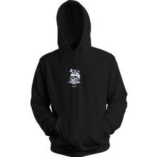 Grimy Unısex Skull Baskılı Oversıze Sweatshırt