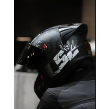 Ls2 Rapıd 2 Race Clawn Mat Siyah-Kırmızı Kask (Siyah+Şeffaf Cam+Spoıler )