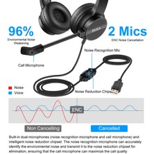 Canpay Yüksek Ses ve Oyun Performansı, Akıllı Enc Teknolojisi, Gürültü Önleyici Gaming Oyuncu USB Kulaklık