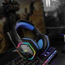 Canpay Stil ve Performans Rgb LED Işıklı 7.1 Stereo Hd Süper Ses USB Gaming Oyuncu Kulaklık Siyah-Kırmızı