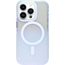 OSG iPhone 15 Pro Uyumlu Magsafe Özellikli Darbe Emici Hologramlı Çift Renk Ultra Lüx Premium Kılıf