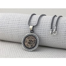 Takılingo 925 Ayar Gümüş Hz.süleyman Motifli Erkek Kolye