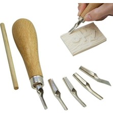 Merttools Lino Cutter Linol Oyma Kesme Bıçak Seti 5 Bıçaklı