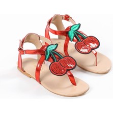 Baby D'S Kiraz Sandalet Kırmızı 32