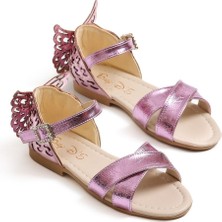 Baby D'S Buterfly Pembe Sandalet 34