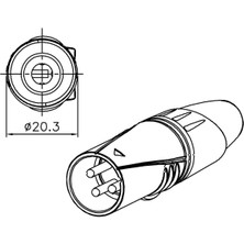 Enova XL23MB Erkek Xlr Audio Konnektör