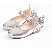 Baby D'S DS50109 28 Babet Ayakkabı Butterfly Gümüş 28