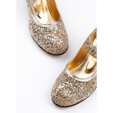 Baby D'S Sparkle Topuklu Ayakkabı Altın 35