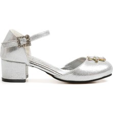 Baby D'S Sultan Topuklu Ayakkabı Gümüş 30