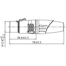 Enova XL25FB 5-Pin Dişi Xlr Audio Konnektör